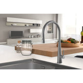 Linsol Giacomo Pull Out Sink Mixer Grey Wolf